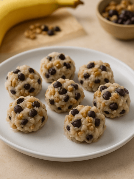 Banana Walnut Dark Chocolate Chip Frozen Bites
