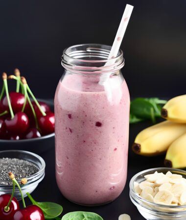Cherry Almond Smoothie – Vegan, Creamy & Delicious