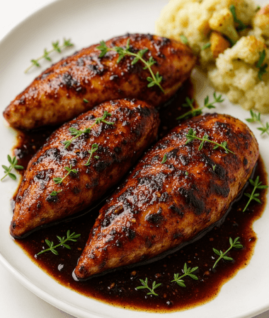 Cherry Balsamic Glazed Chicken – Sweet and Savory