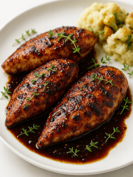 Cherry Balsamic Glazed Chicken – Sweet and Savory
