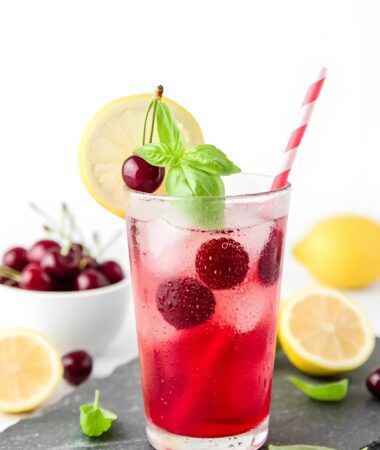 Cherry Basil Lemonade – Refreshing Summer Drink