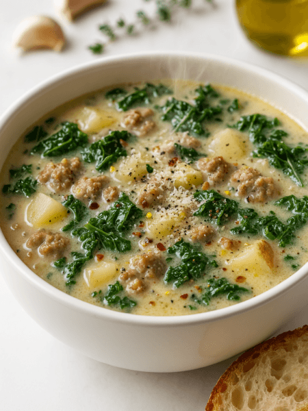 Creamy Sausage and Kale Soup in 30 Minutes