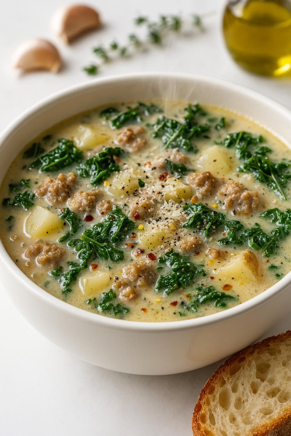 Creamy Sausage and Kale Soup in 30 Minutes
