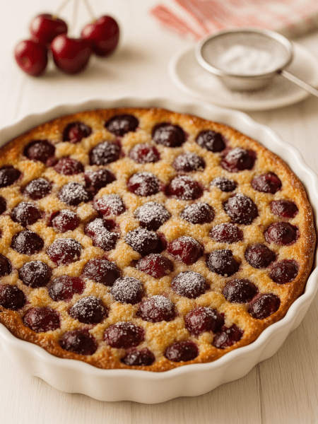 Easy Cherry Clafoutis – French Dessert with Flair