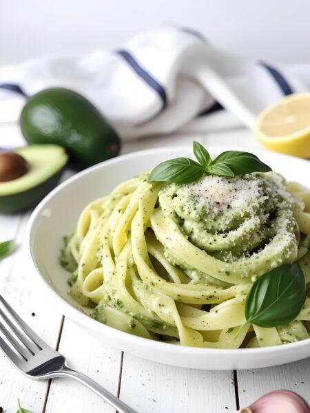 Easy Creamy Avocado Basil Pasta for Fresh Flavor Delight