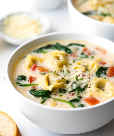 Instant Pot Tortellini Soup with Spinach and Cream