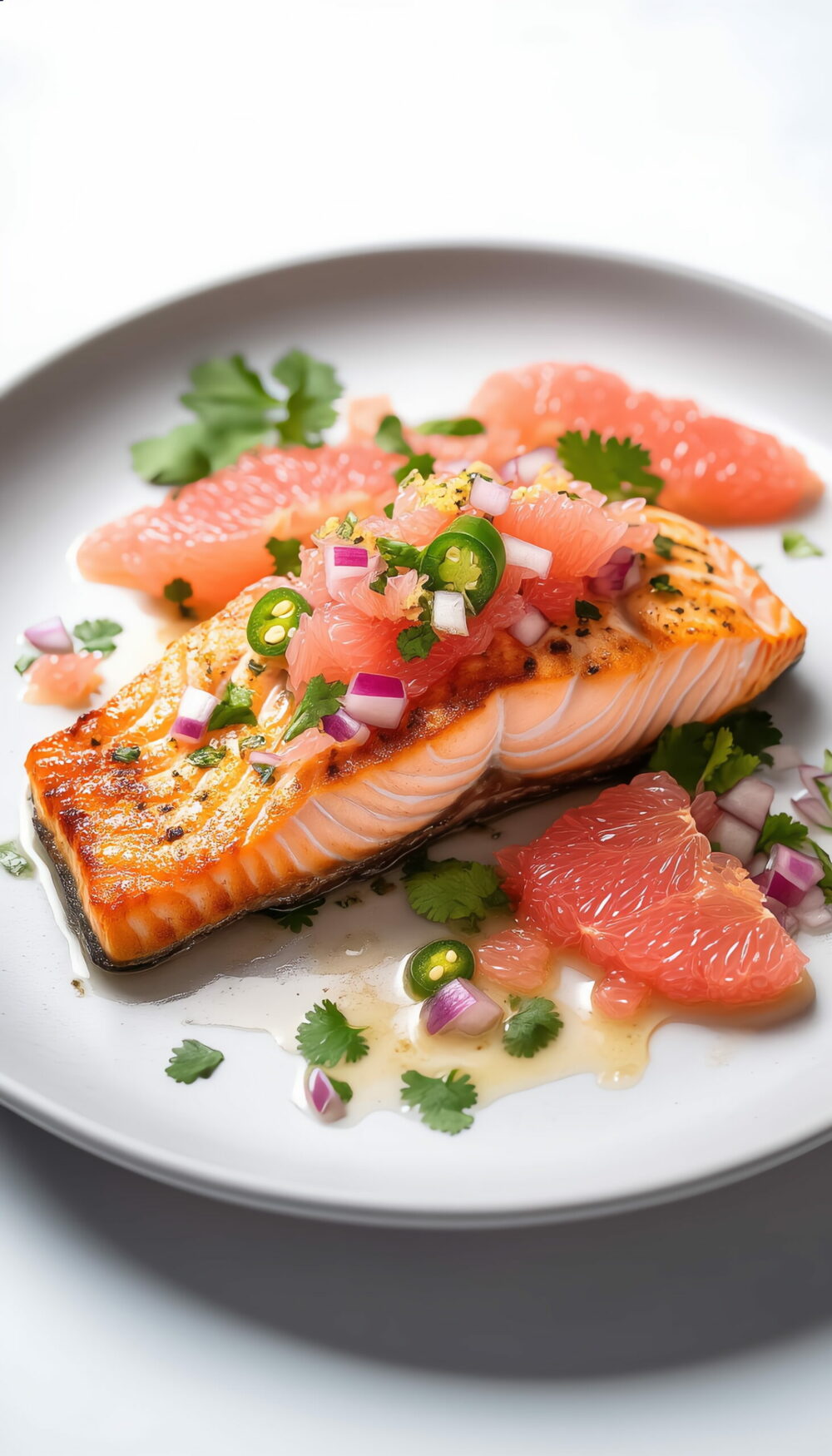 Mother’s Day Salmon & Pink Grapefruit Salsa Dinner