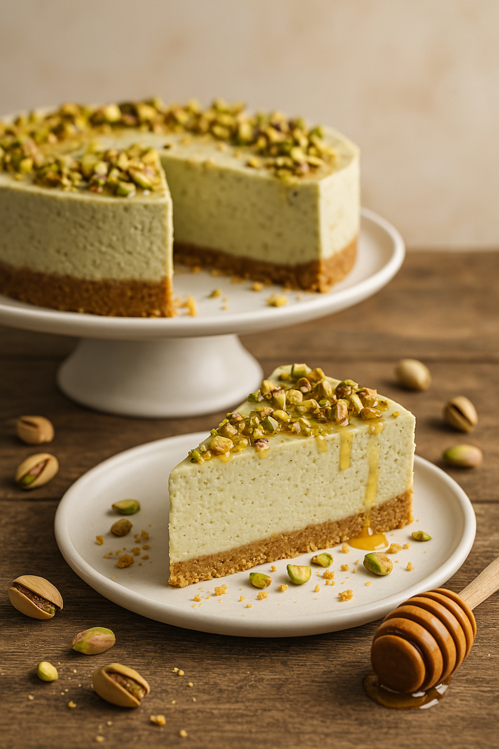Rich and Creamy Pistachio Cheesecake to Impress Guests