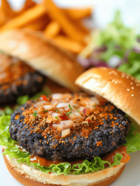 Spicy Black Bean Burgers – Easy & Flavorful
