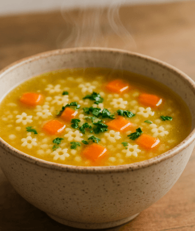 Tiny Pasta and Broth Soup for Cozy Nights