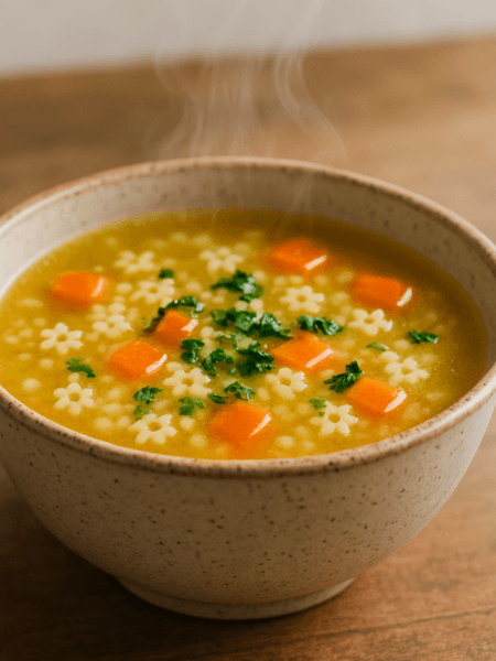 Tiny Pasta and Broth Soup for Cozy Nights