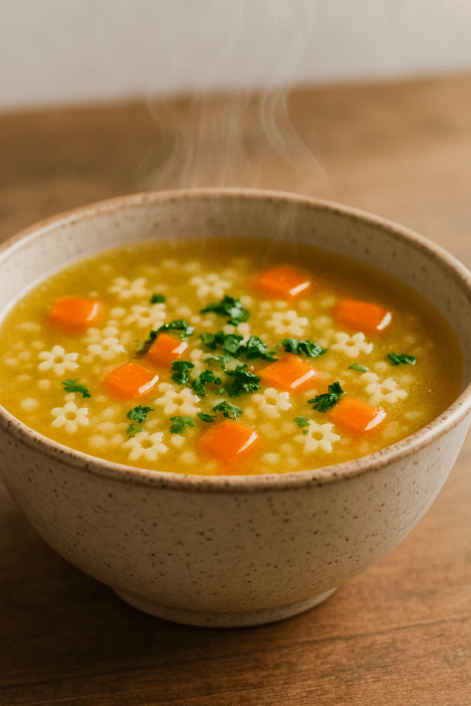 Tiny Pasta and Broth Soup for Cozy Nights