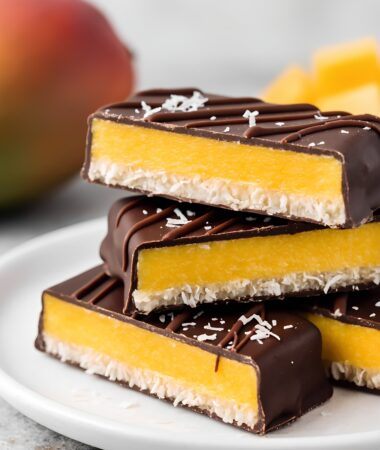 Tropical Mango Coconut Dark Chocolate Bars