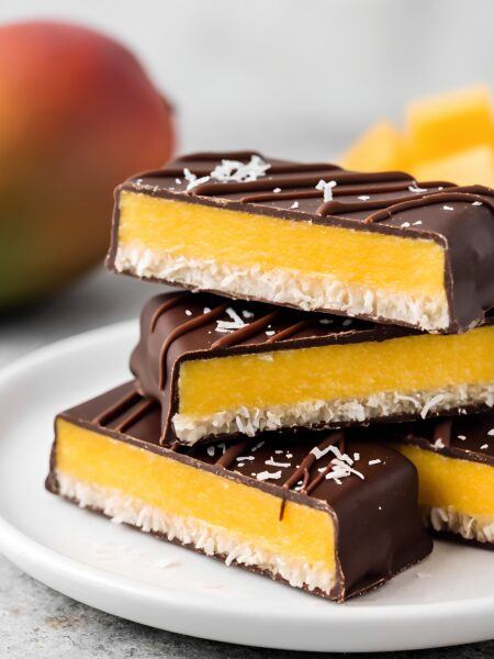 Tropical Mango Coconut Dark Chocolate Bars