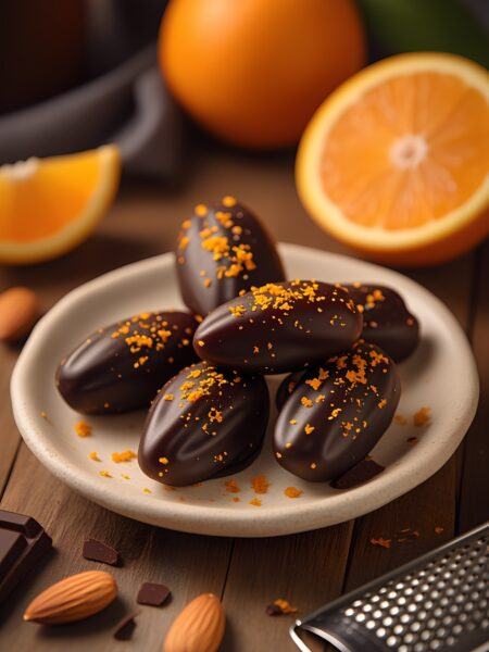 Zesty Orange Dark Chocolate-Covered Dates