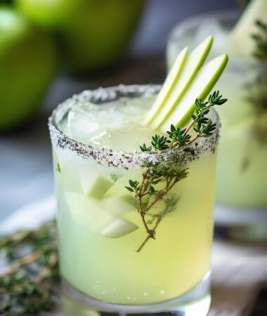 Apple Thyme Almost Margarita – Crisp, Naturally Sweet