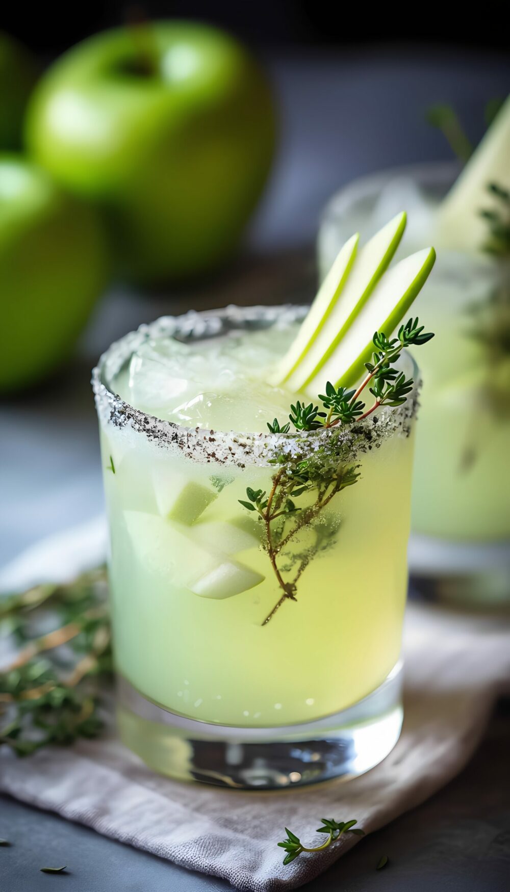 Apple Thyme Almost Margarita – Crisp, Naturally Sweet