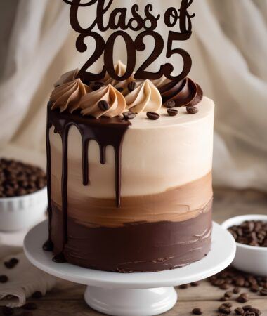 Chocolate Espresso Class of 2025 Celebration Cake