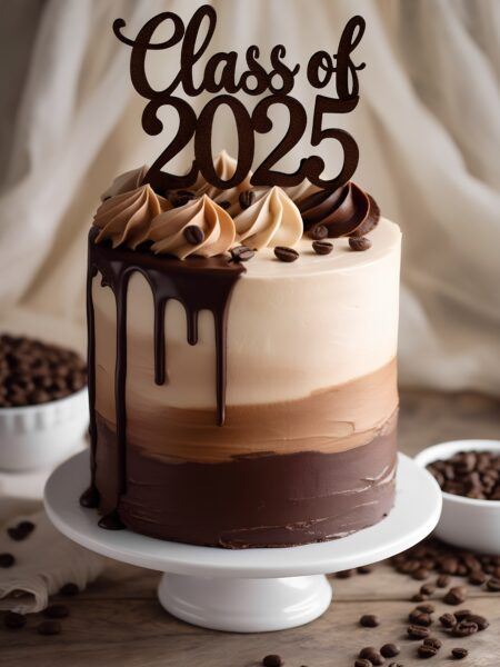 Chocolate Espresso Class of 2025 Celebration Cake