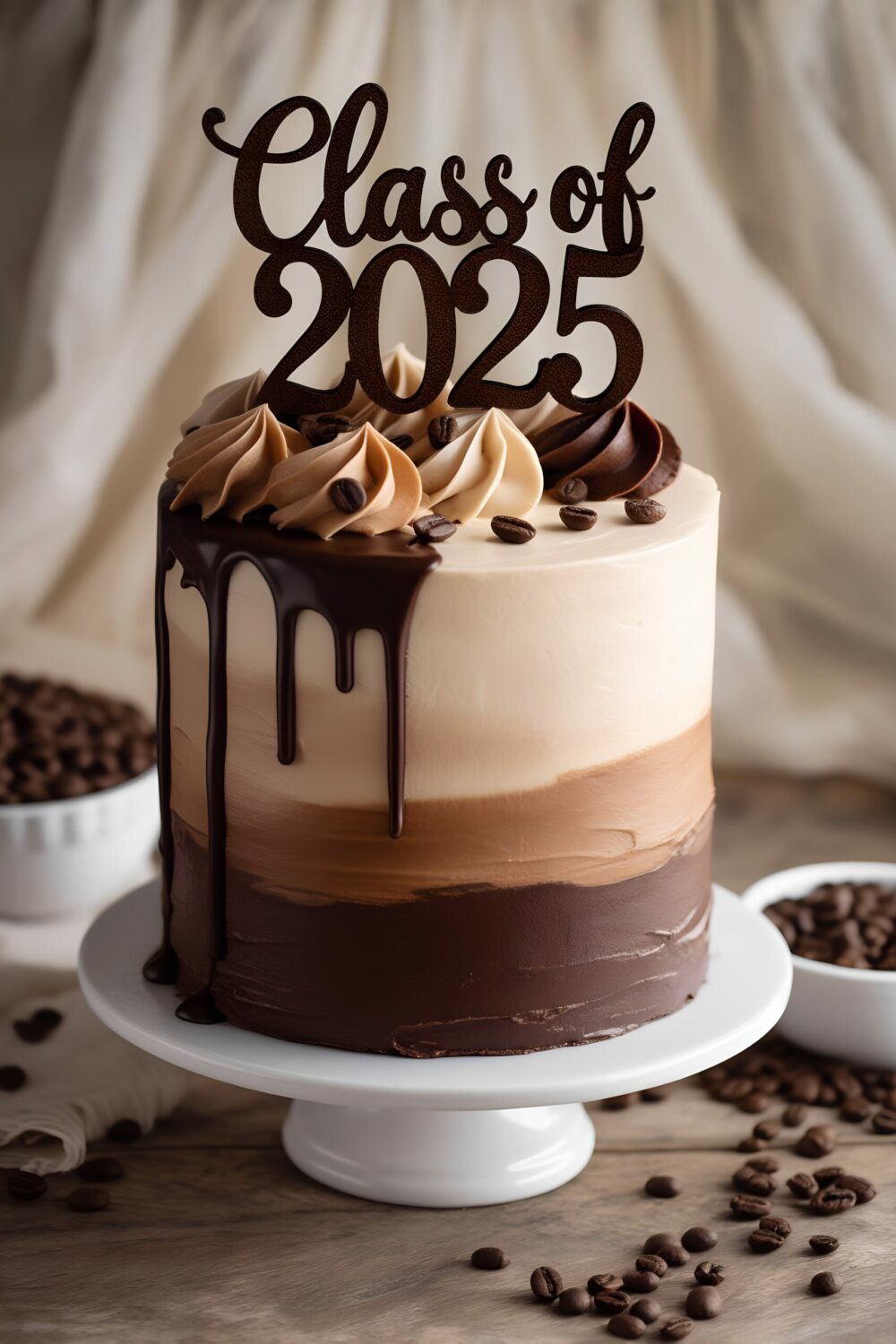 Chocolate Espresso Class of 2025 Celebration Cake