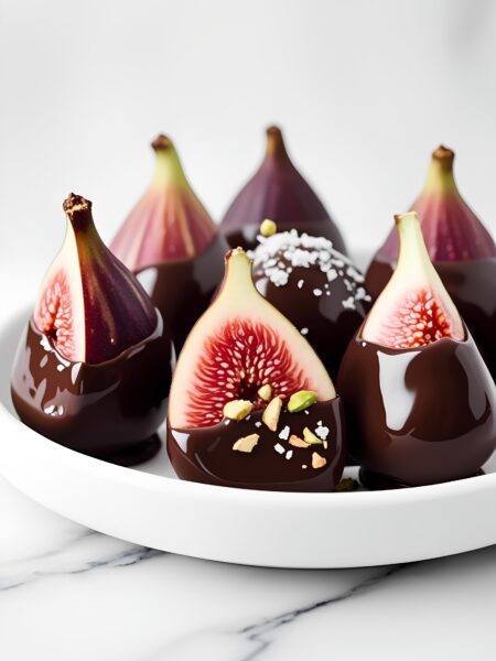 Heavenly Dark Chocolate-Dipped Fig Delights