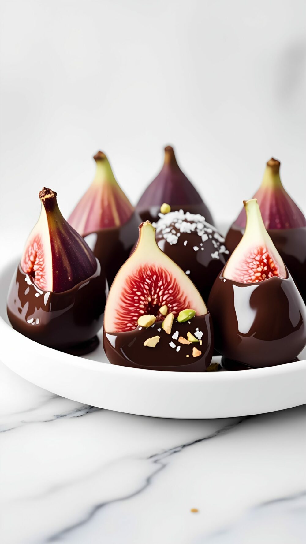 Heavenly Dark Chocolate-Dipped Fig Delights