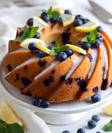 Lemon Blueberry Tassel Bundt - Zesty Grad Party Star
