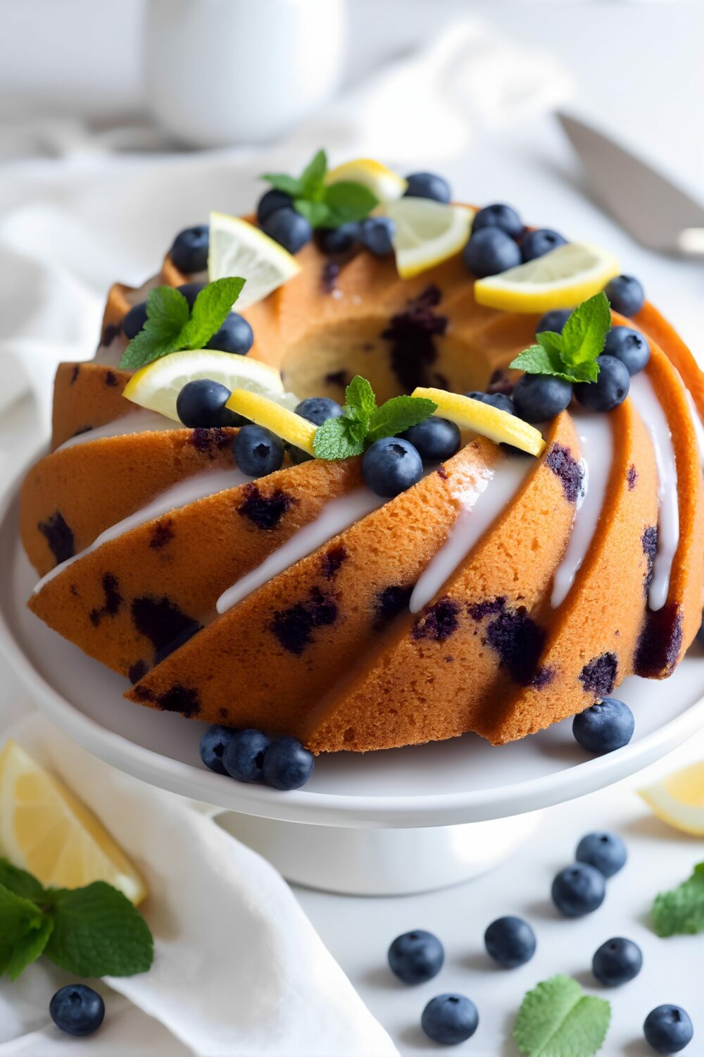 Lemon Blueberry Tassel Bundt – Zesty Grad Party Star