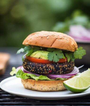 Lime Black Bean Quinoa Burgers - Healthy Mother’s Day Grill