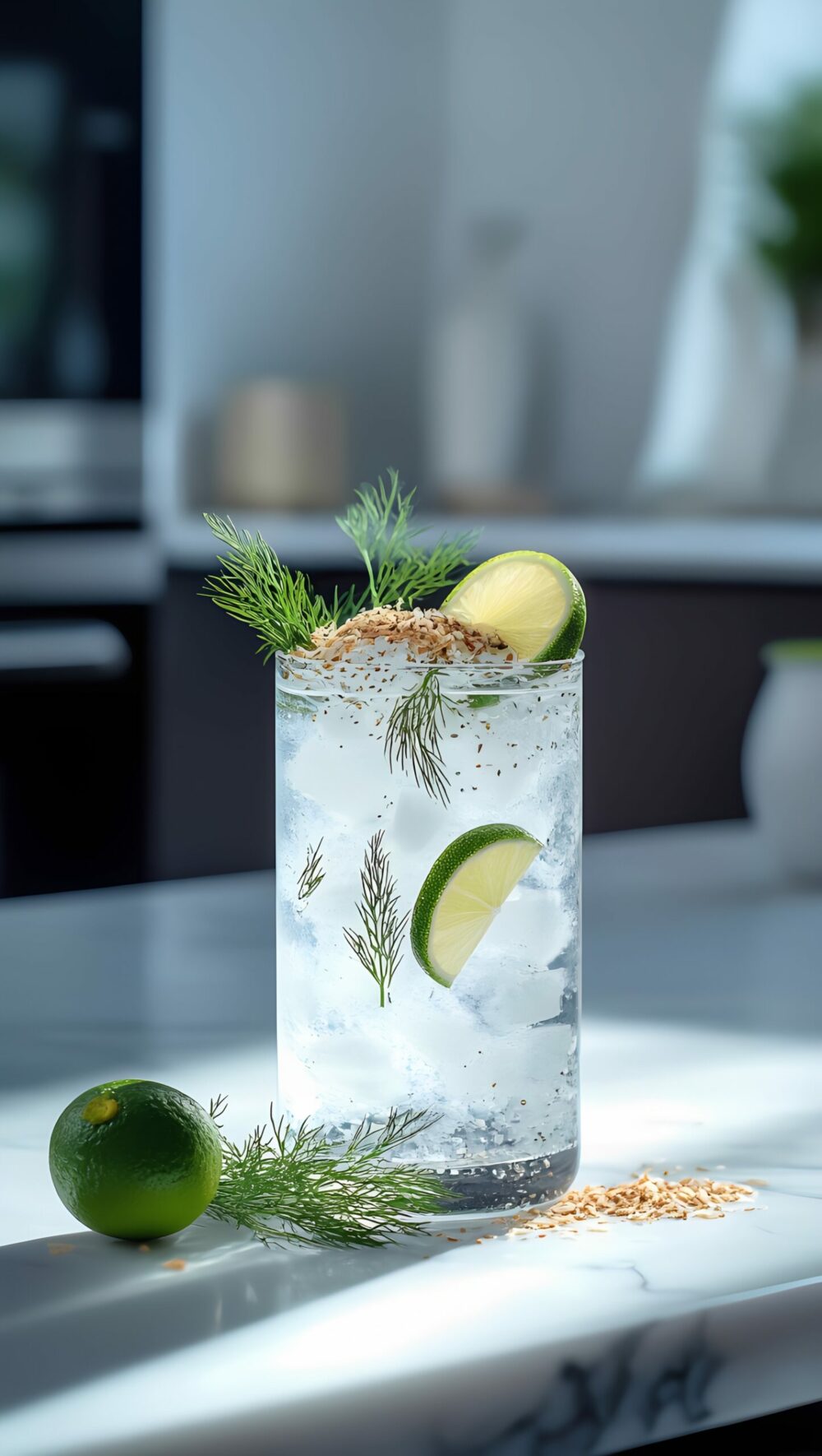 Coconut Dill Ranch Water – Keto Friendly Summer Mocktail