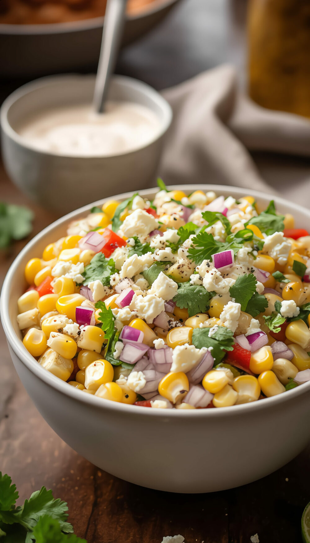 Mexican Street Corn Salad with Cotija and Smoky Chili Lime