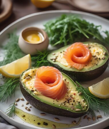 Protein Avocado and Salmon Roses for Dad’s Breakfast