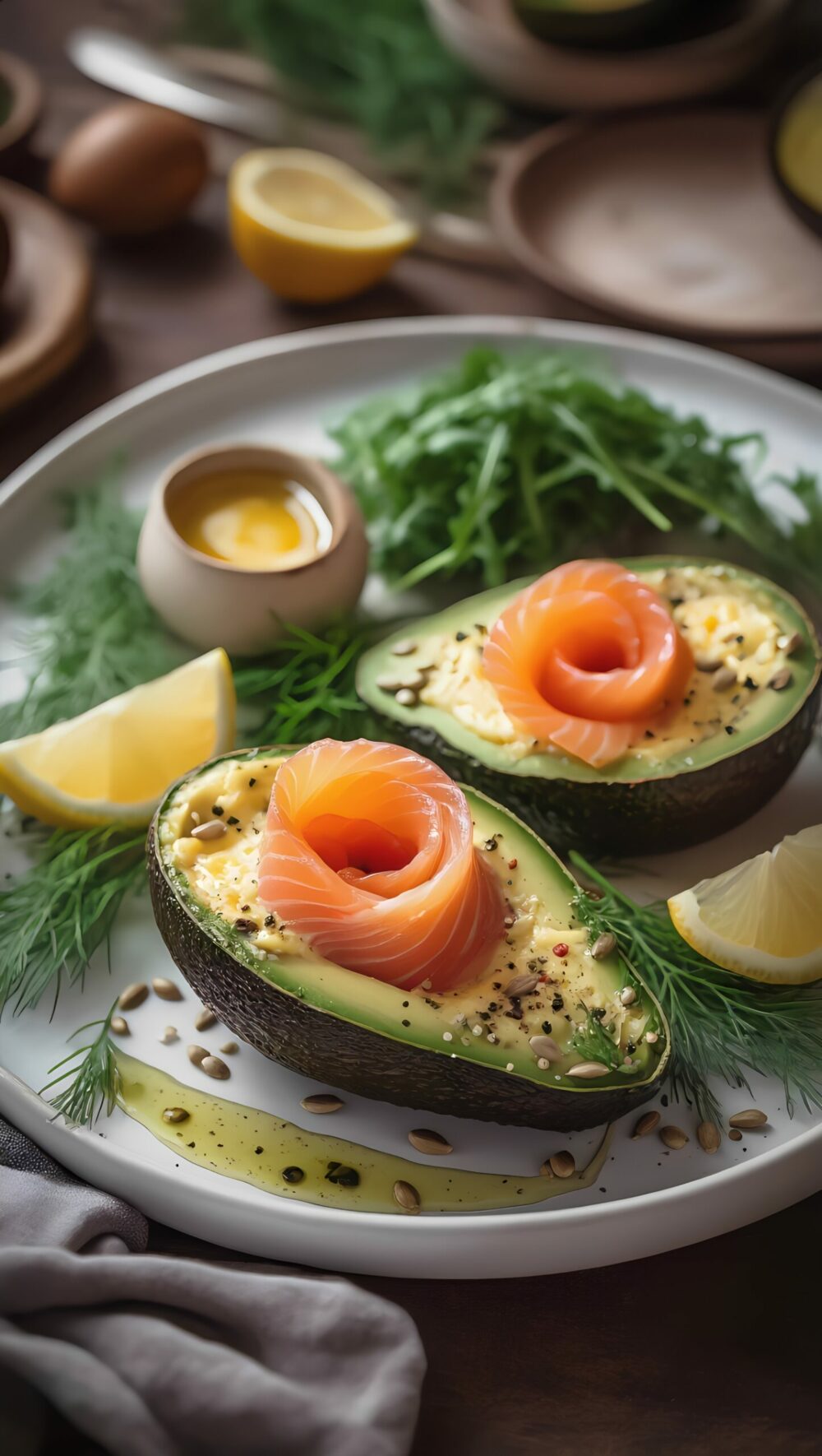 Protein Avocado and Salmon Roses for Dad’s Breakfast