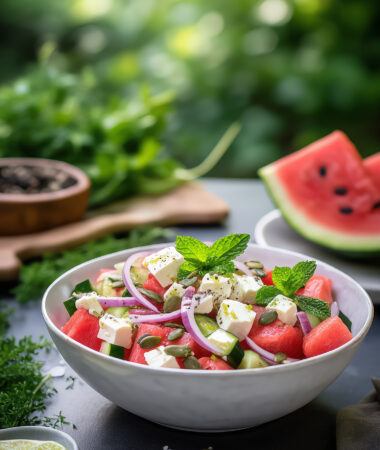 Watermelon Feta Mint Salad with Lime – Ultimate BBQ Cooler