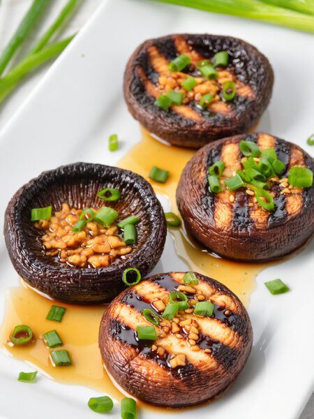 Ginger‑Scallion Portobello Steaks | Plant‑Based BBQ Win