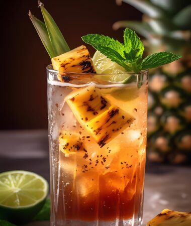Smoky Pineapple Rooibos Fizz – Exotic Summer Mocktail