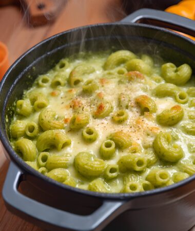 Cauldron Spinach Mac and Cheese – Greek Yogurt Sauce