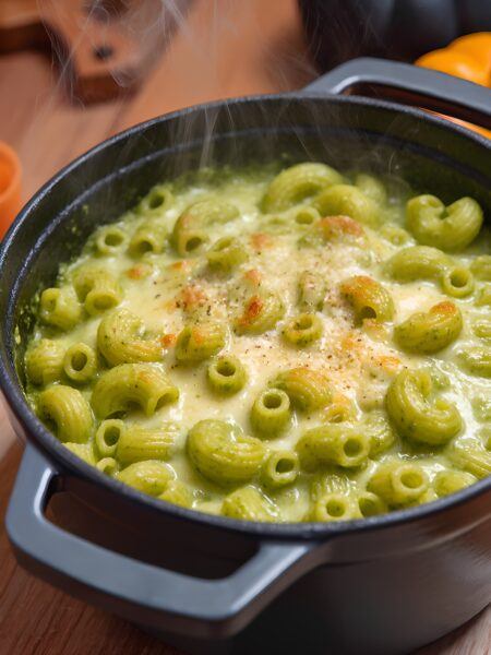 Cauldron Spinach Mac and Cheese – Greek Yogurt Sauce