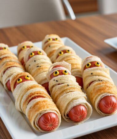 Healthy Air Fryer Mummy Turkey Dogs – 5-Ingredient