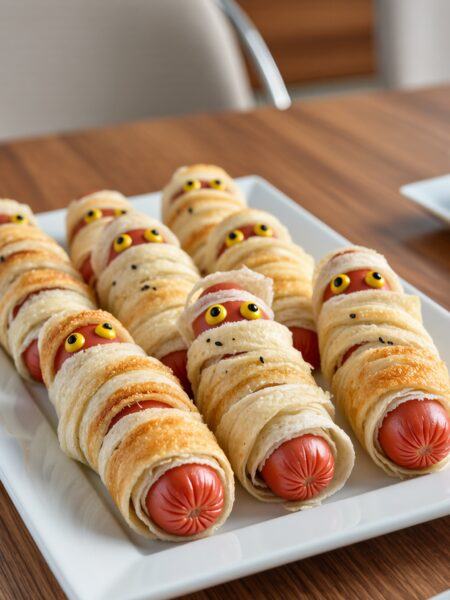 Healthy Air Fryer Mummy Turkey Dogs – 5-Ingredient