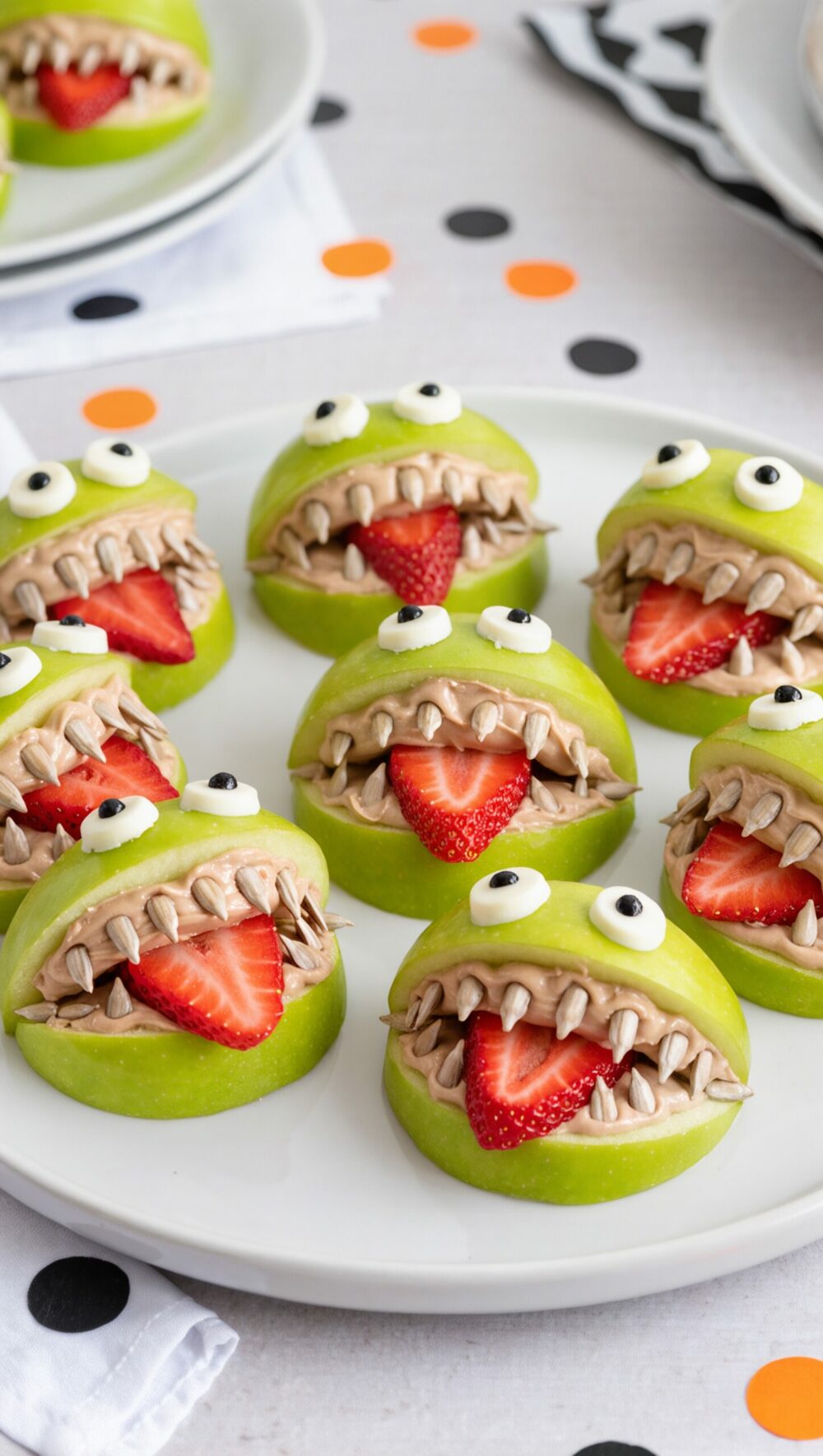 Monster Apple Bites – No Added Sugar Halloween Snack