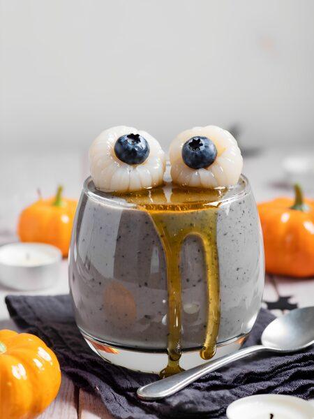 Black Sesame Greek Yogurt Panna Cotta – Lower Sugar