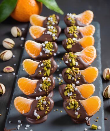 Chocolate-Dipped Clementines with Sea Salt