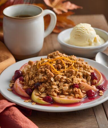 Cranberry Apple Crisp with Oat Topping – Fall Treat