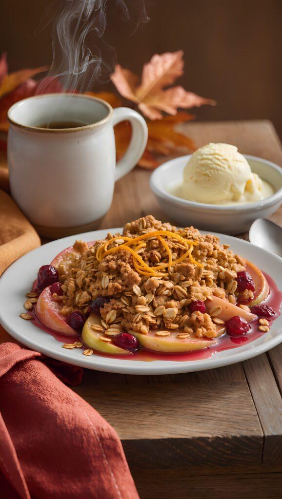 Cranberry Apple Crisp with Oat Topping – Fall Treat