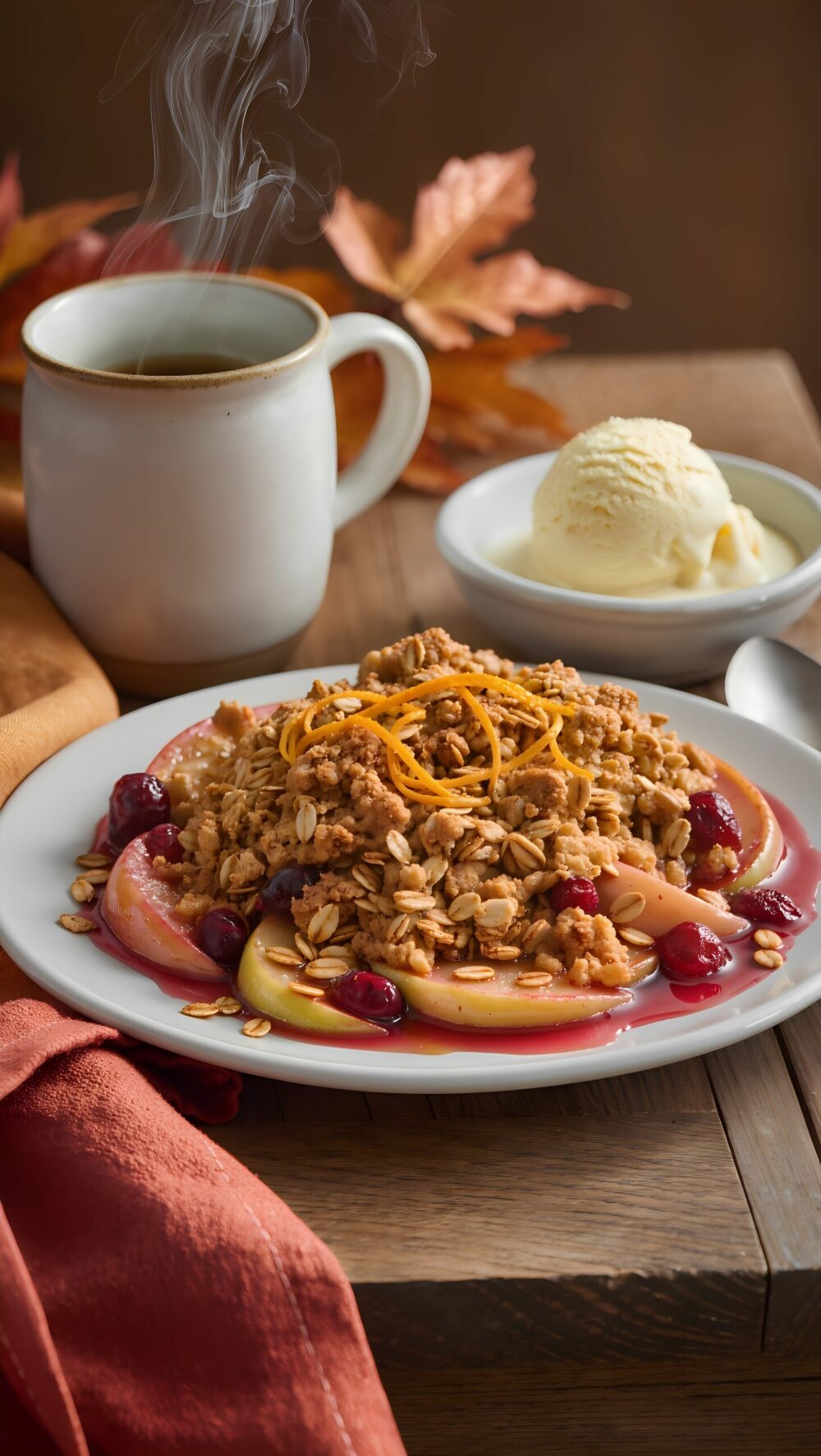 Cranberry Apple Crisp with Oat Topping – Fall Treat