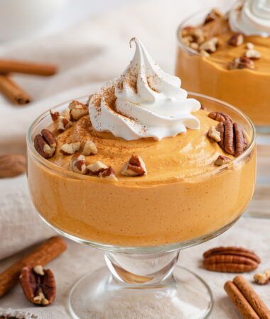 Vegan Pumpkin Mousse with Aquafaba Whip