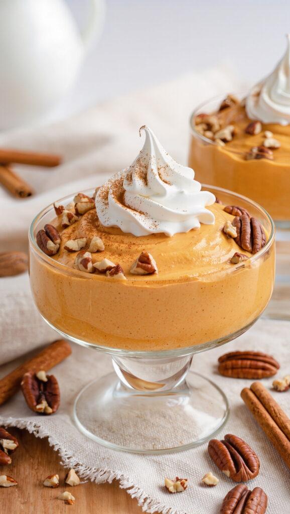 Vegan Pumpkin Mousse with Aquafaba Whip