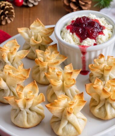Cranberry Goat Cheese Phyllo Blossoms – Festive Holiday Bites