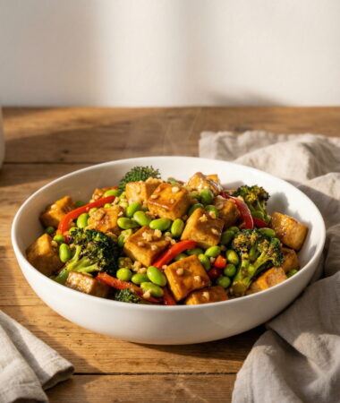 Tofu and Edamame Stir-Fry for Strength Training